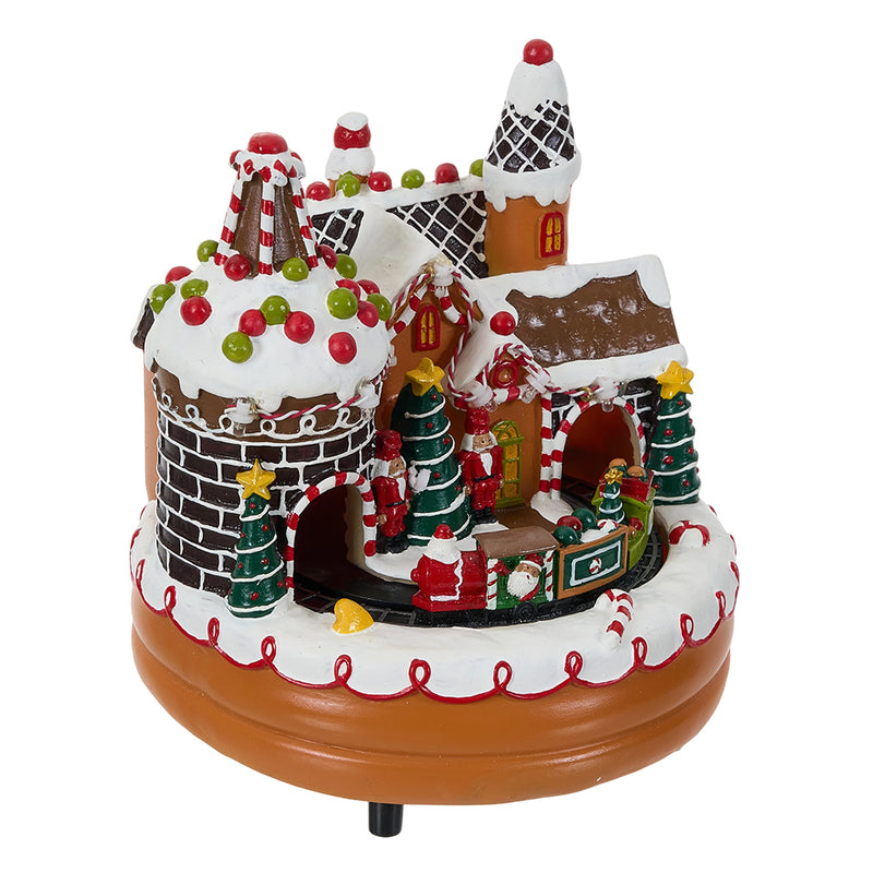 Lifeideas Christmas Castle Music Box Ornament