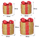 Lifeideas 4-Piece Christmas Gift Box Decorations with LED Lights