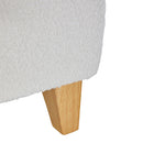Livingandhome Teddy Fleece Upholstered Storage Ottoman