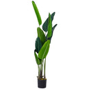 Garden Sanctuary 180 cm Tall Artificial Banana Leaf Tree Faux Large Plants in Pot