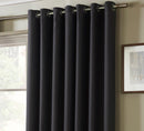 Plain Blackout Ring Top Curtains