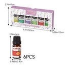 Sheonly 6 Bottles 10ml Aromatherapy Diffuser Scented Essential Oil Set