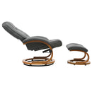 Livingandhome Ergonomic Executive Office Reclining Chair With Footstool
