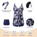 Two Piece Tankini Swimsuit With Double Shoulder Straps