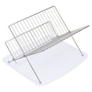 Lifeideas 2-Tier Foldable Countertop Dish Drying Rack with Drip Tray