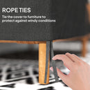 Outsunny 2 Seater Rain Cover Garden Sofa Chair Protector 140x84x56/94 cm