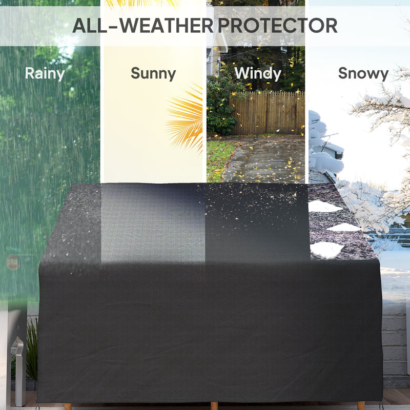 Outsunny 2 Seater Rain Cover Garden Sofa Chair Protector 140x84x56/94 cm