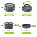 Breeins Portable Camping Cookware Set Outdoor Travel Picnic Cooking Kit with Storage Bag