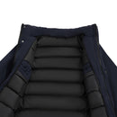 Winter Mid-Length Padded Coat Jacket With Removable Hood - Navy