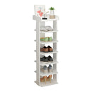7-Tier MDF Shoe Rack - White