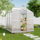 Breeins Aluminium Hobby Greenhouse with Base and Window Opening
