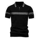 Turn-Down Short-Sleeve Polo Shirt