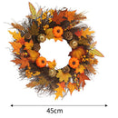 Autumn Pumpkin Pinecone Door Wreath
