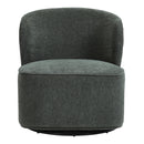 Livingandhome Modern Upholstered Swivel Armchair