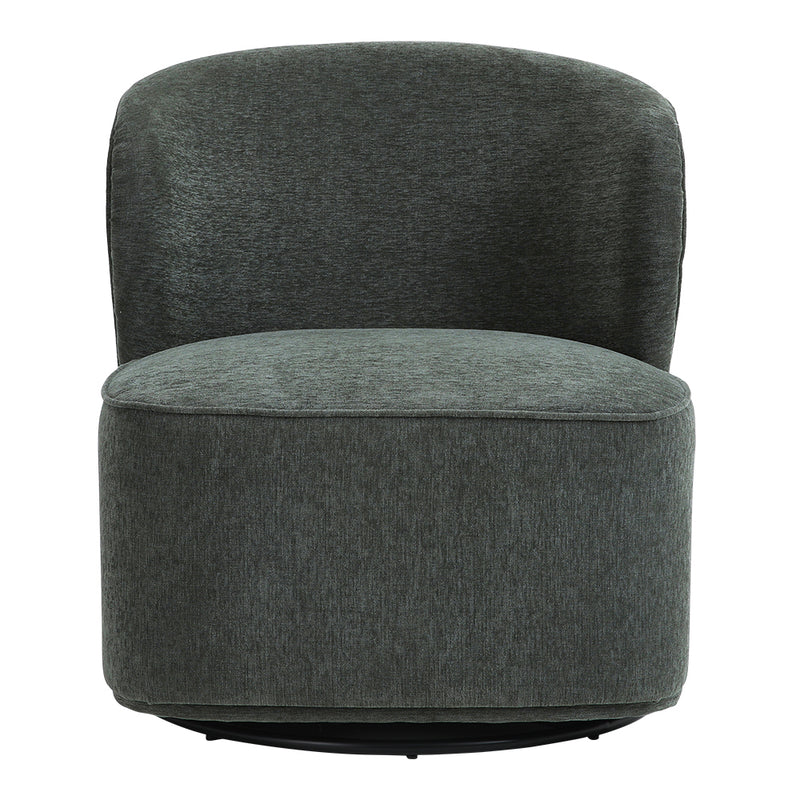 Livingandhome Modern Upholstered Swivel Armchair