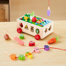 Kidkid 7 in 1 Wooden Shape Sorting Toy Set for Toddlers