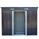 Livingandhome Compact Metal Storage Tool Shed For Garden Patio