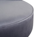 Livingandhome Velvet Soft Seat Low Back Vanity Stool Dressing Table Chair