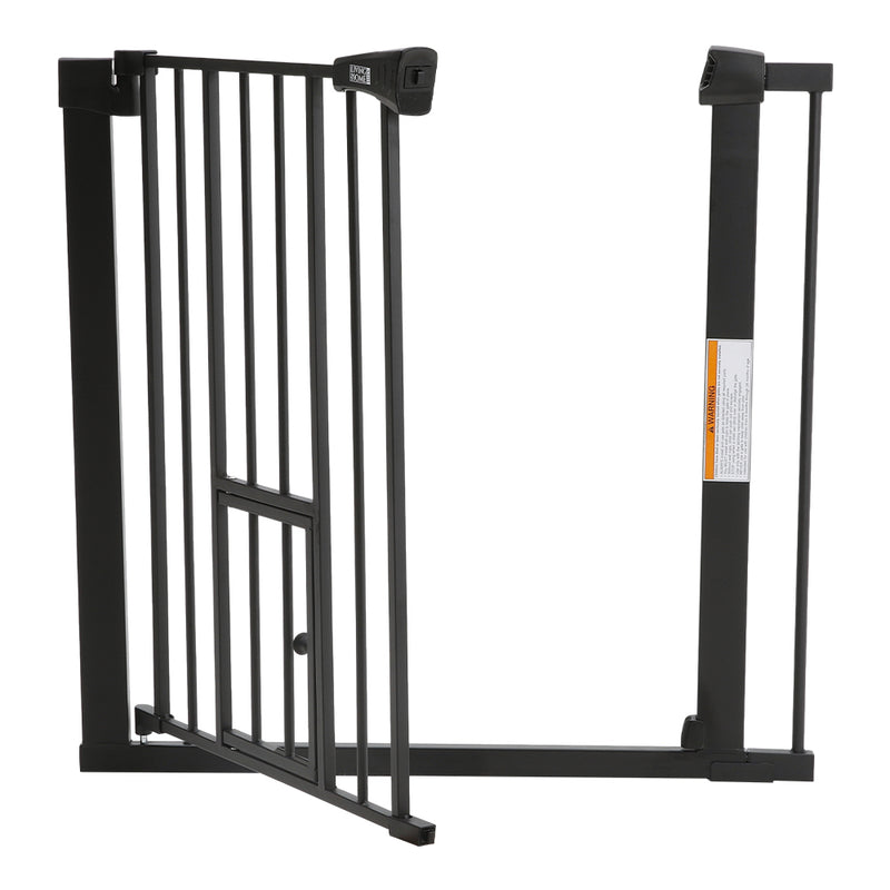 Kidkid Pressure-Fixed Stair Safety Gate with Pet Door