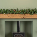 270cm (9ft) x 25cm Snow Tipped King Fir Christmas Garland with Pine Cones