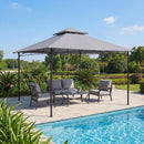 330 X 330 Cm Patio Gazebo Outdoor Gazebo With Heavy-Duty Metal Frame-Grey