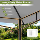 330 X 330 Cm Patio Gazebo Outdoor Gazebo With Heavy-Duty Metal Frame-Grey