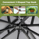 330 X 330 Cm Patio Gazebo Outdoor Gazebo With Heavy-Duty Metal Frame-Grey
