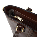 Modishion Fashion PU Leather Single Shoulder Tote Bag Handbag with Adjustable Strap