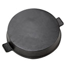Breeins Black Round Cast Iron Grill Pan