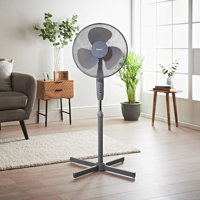 Benross Standing Fan 16 Inch - Grey