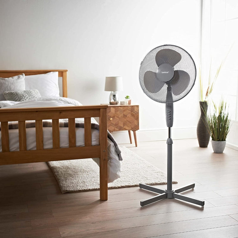 Benross Standing Fan 16 Inch - Grey