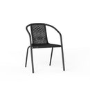 Breeins PE Rattan Stacking Garden Chairs Set of 2/4