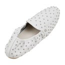 Pair Of Fashion Studded Slip-on Loafers