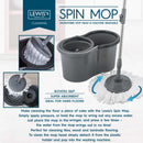 Lewis's  Spin Mop - Light Grey