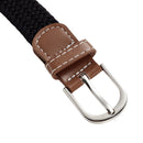 Casual Elastic Braided Belt With D-shape Pin Buckle