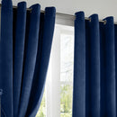 Plain Velvet Ring Top Blackout Curtains