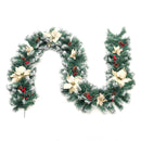 Lifeideas 270cm Artificial Spruce Garland with 50 Warm White LED Lights