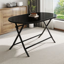 Breeins Outdoor Folding Table with Umbrella Hole