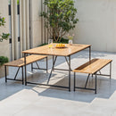 Livingandhome Wooden 4-Seater Dining Table