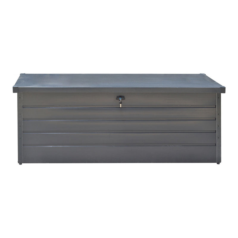 Livingandhome 600L Metal Outdoor Garden Storage Box Lockable