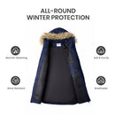 Hooded Mid-length Quilted Padded Gilet Sleeveless Coat