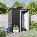 Garden Sanctuary 5 x 3 FT Outdoor Metal Storage Shed with Lockable Door for Garden