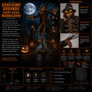 Home Accents 15ft Giant Sized Animated LED Worricrow Scarecrow Halloween Decoration