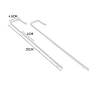 Livingandhome Metal Frame Over the Door Full Length Mirror