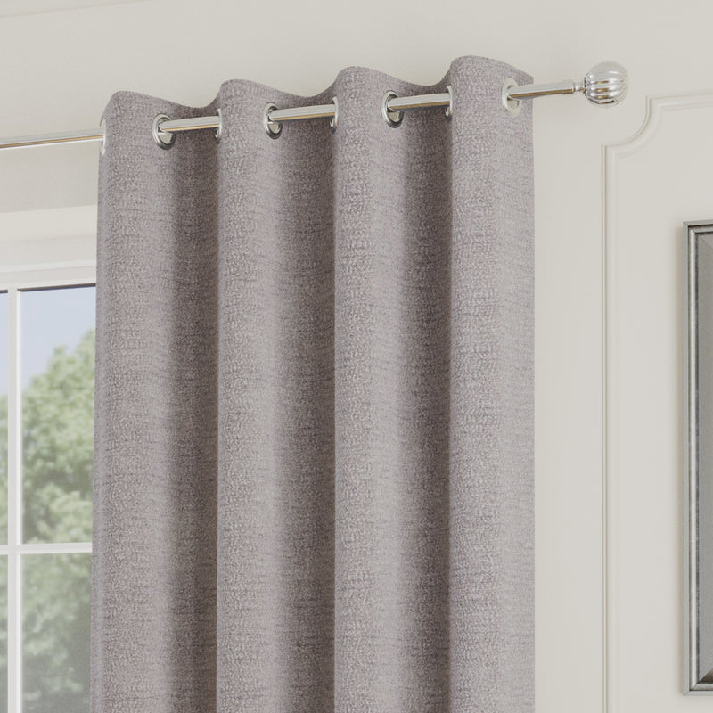 Enhanced Living Royale Room Darkening Boucle Readymade Single Door Curtain