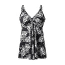 Two Piece Tankini Swimsuit With Double Shoulder Straps