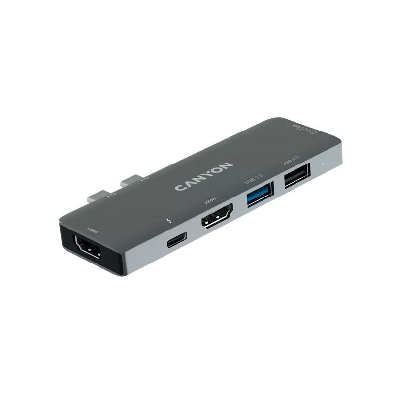 Canyon Thunderbolt Docking Station for Macbook 7-in-1 - Space Grey