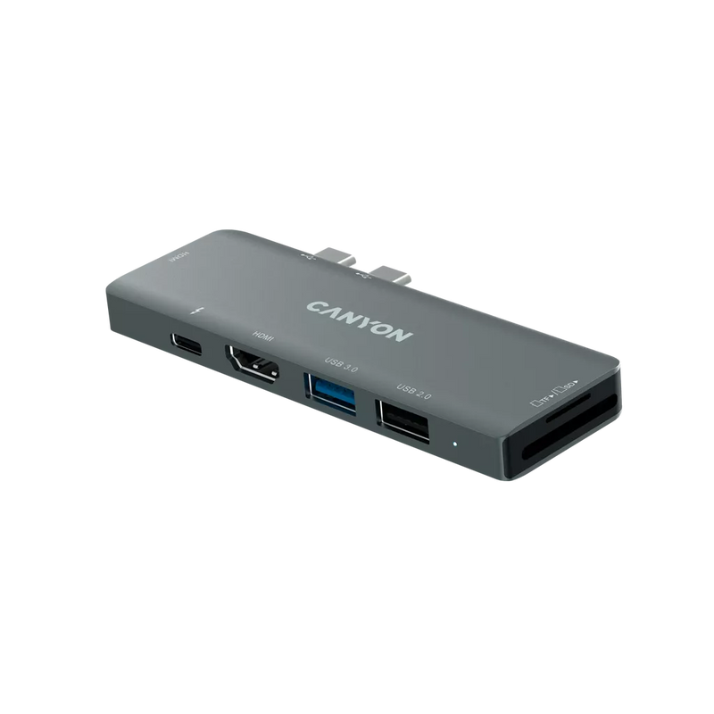 Canyon Thunderbolt Docking Station for Macbook 7-in-1 - Space Grey