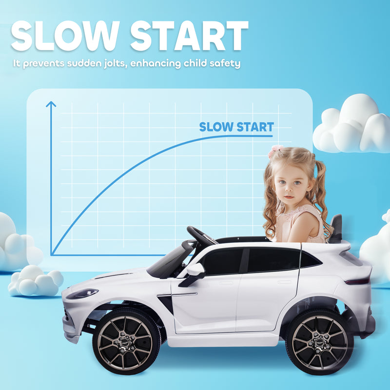 AIYAPLAY Aston Martin DBX Licensed 12V Kids Electric Car w/ Remote