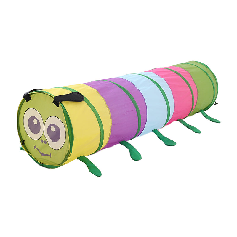 Livingandhome 6FT Caterpillar Crawl Play Tunnel Pop-up for Kids Multicoloured